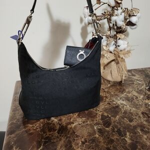 Bvlgari Black Monogram Hobo & Keyholder  Bundle